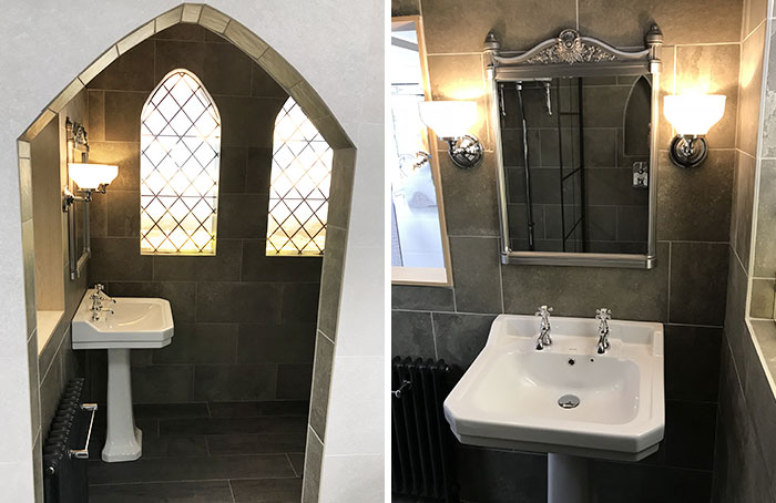 Ceramics Hop on Platform 9 ¾ for a Harry Potter inspired bathroom | Marabese Ceramics Blog