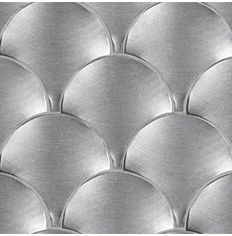 Porcelanosa Gravity Aluminium Shell Metal Mosaic (detail)