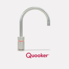 Quooker Nordic Round Single Boiling Water Tap (polished chrome)