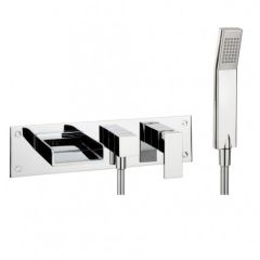 Crosswater Water Square Wall Mounted Bath Shower Mixer Tap 