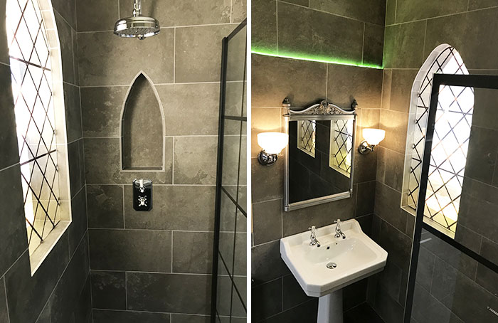 Harry Potter inspired bathroom at Marabese Letchworth