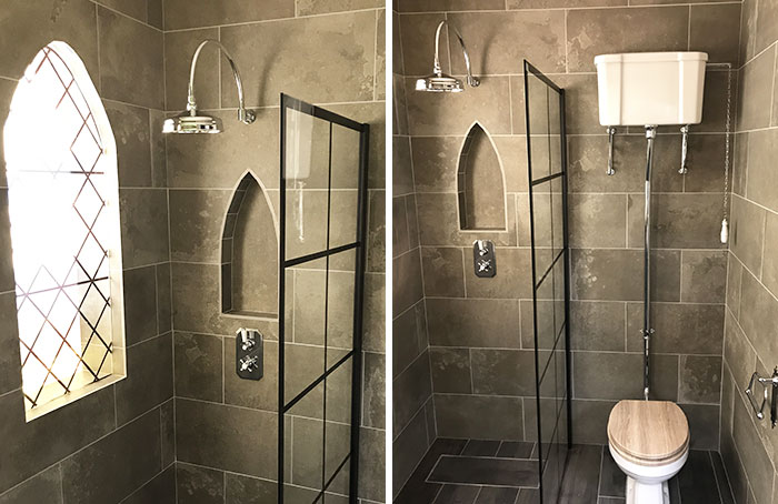 Harry Potter inspired bathroom at Marabese Letchworth