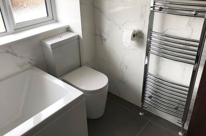 Marabese bathroom installation in Stevenage