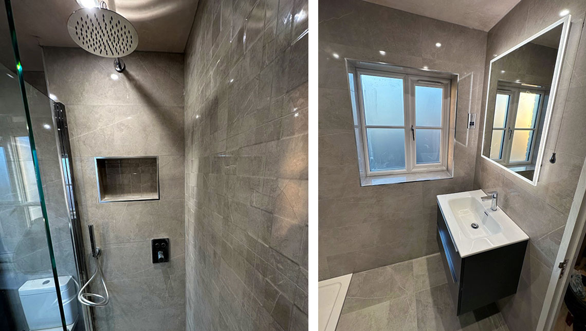 Elstow bathroom en-suite - Marabese design