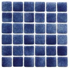 Niebla Foggy Dark Blue Anti-Slip Glass Mosaic Tile 