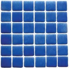 Niebla Foggy Mid Blue Anti-Slip Glass Mosaic Tile 
