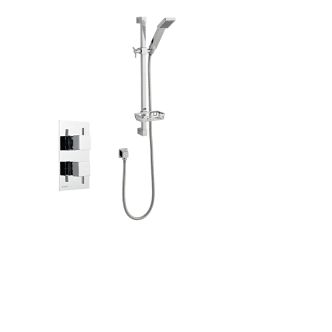 Pure Thermostatic Concealed Shower with Adjustable Slide Rail Kit