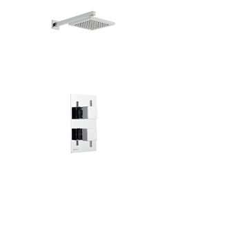 Pure Thermostatic Concealed Shower with Fixed Overhead Drencher