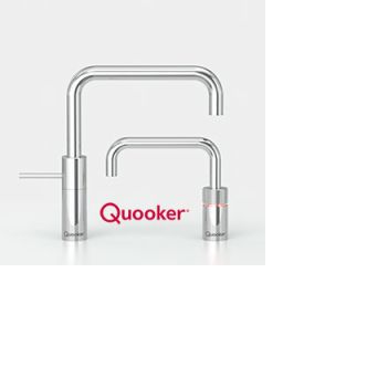 Quooker Nordic Square Mixer & Boiling Water Twintaps