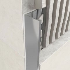 Aluminium Square Edge Tile Trim 2.5m