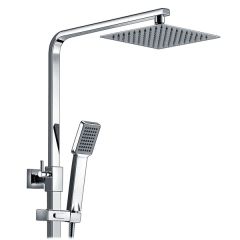 Apollo Cumulus Thermostatic Bar Mixer Shower with Riser & Overhead Kit