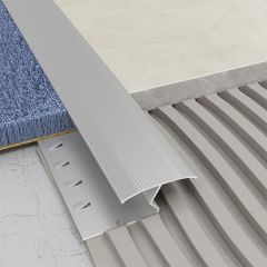 Carpet to Tile Trim Standard Silver