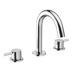 Crosswater Mike Pro Deck Mounted Basin Tap 3 Hole Set CHROME
