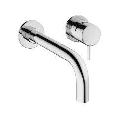 Crosswater Mike Pro Wall Mounted Basin Tap 2 Hole Set CHROME