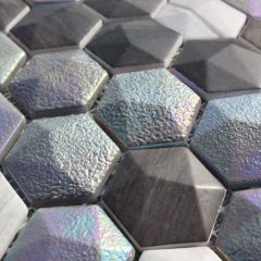 Honey Forest Mix Hex Glass Mosaics