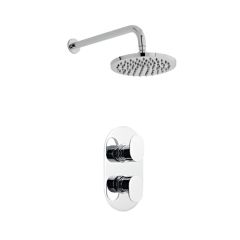 Logik Thermostatic Concealed Shower with Fixed Overhead Drencher