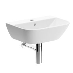 Piccadilly 1TH Cloakroom Basin & Bottle Trap 450 x 320mm