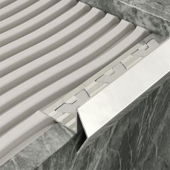 Stainless Steel Step Profile Tile Trim 2.5m