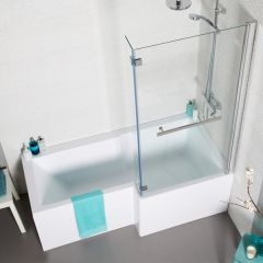 Tetris Square Shaped Shower Bath Package - right hand