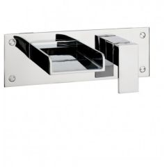 Water Square Wall Mounted Bath 2 Hole Filler Tap
